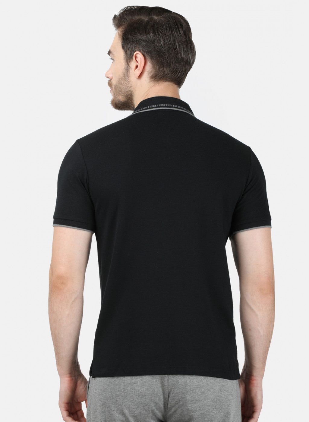 Mens Black Plain T-Shirt