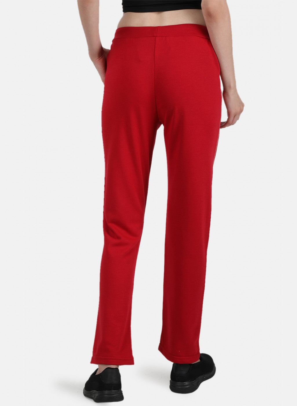 Womens Red Plain Lower