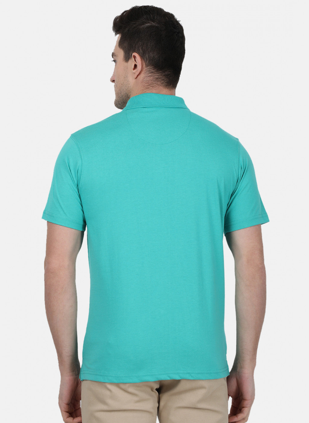 Mens Blue Plain T-Shirt