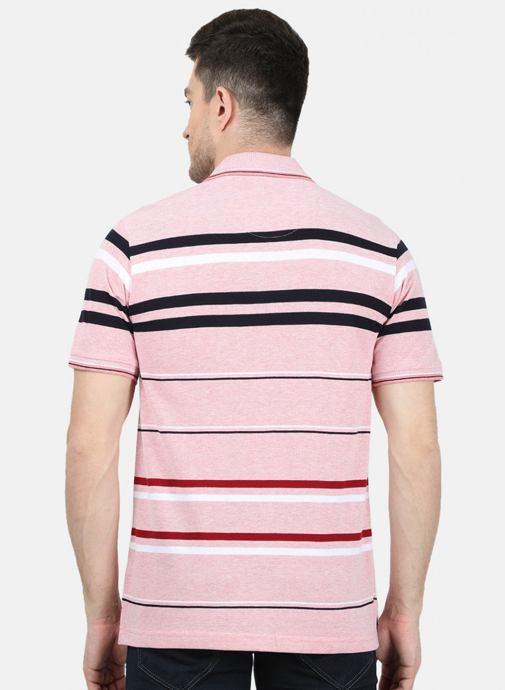 Mens Pink Stripe T-Shirt