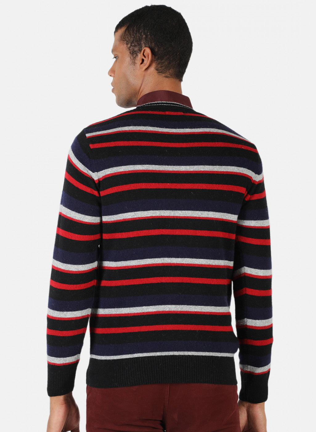 Men Multicolor Solid Pullover