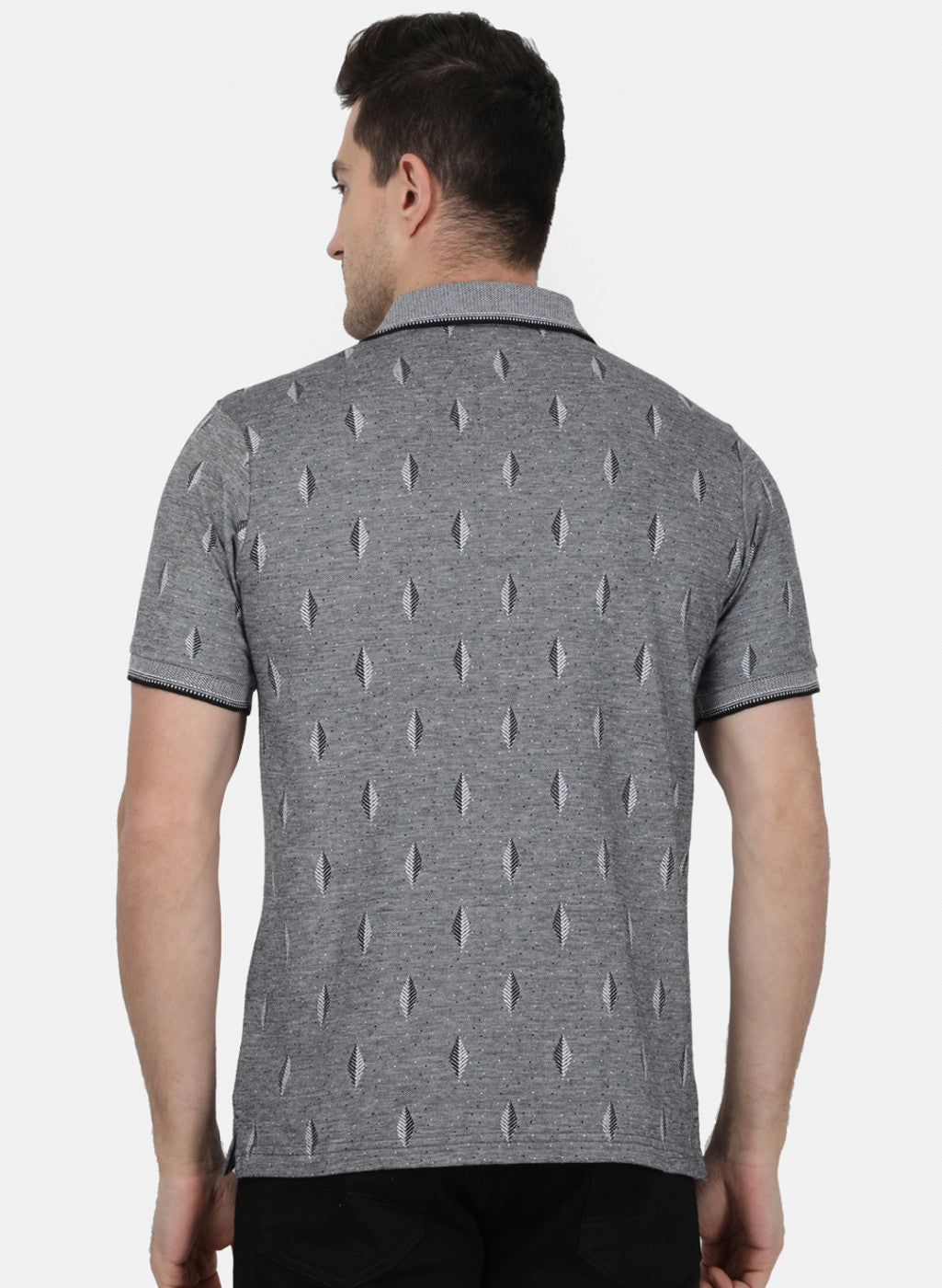 Mens Grey Stripe T-Shirt