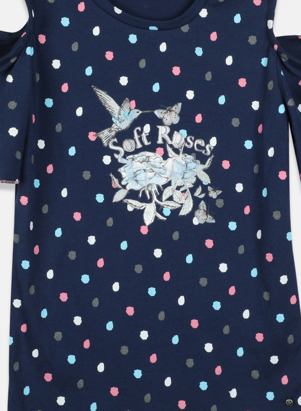 Girls Blue Printed Top