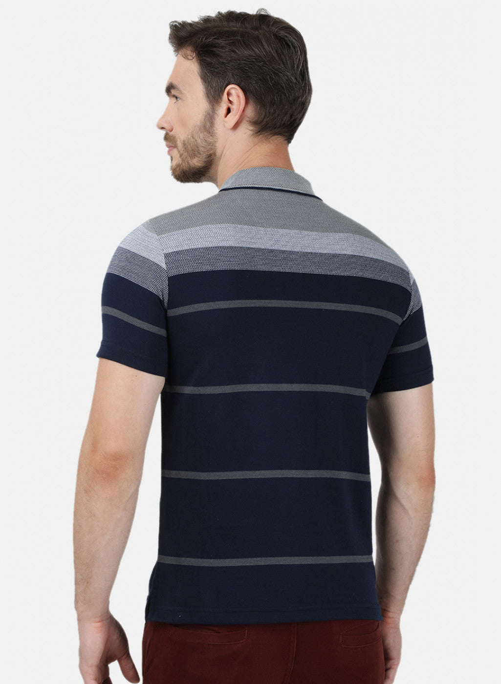 Mens NAvy Blue Stripe T-Shirt