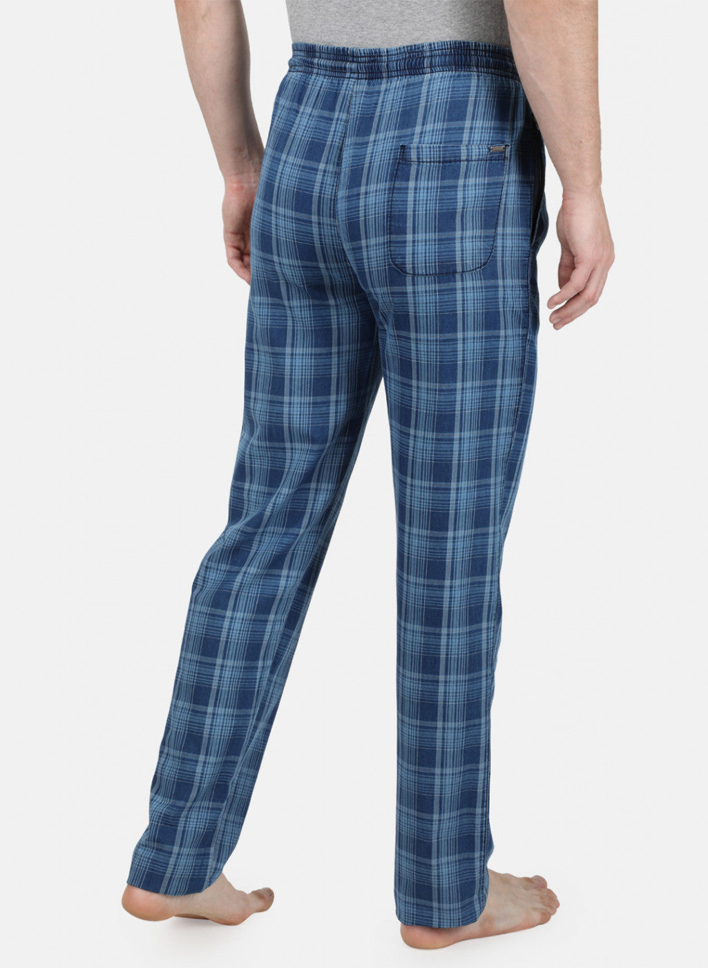 Mens Blue Check Lower