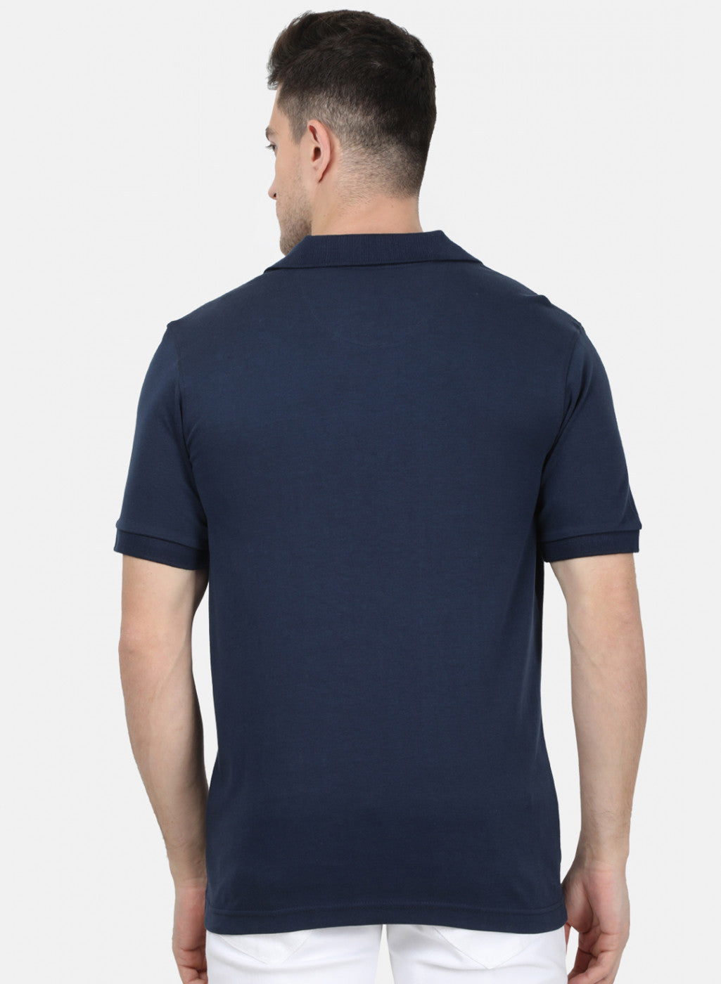 Mens Navy Blue Plain T-Shirt