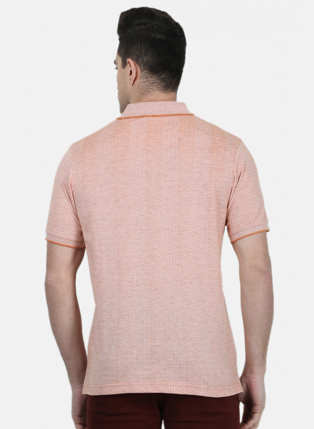 Mens Orange Stripe T-Shirt