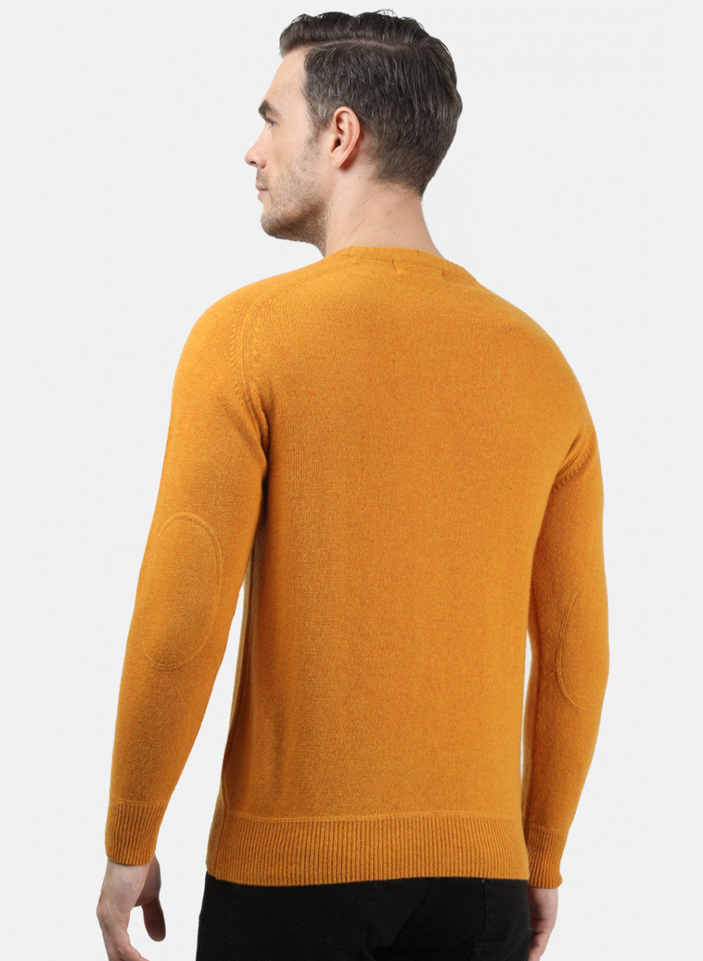 Men Yellow Solid Pullover