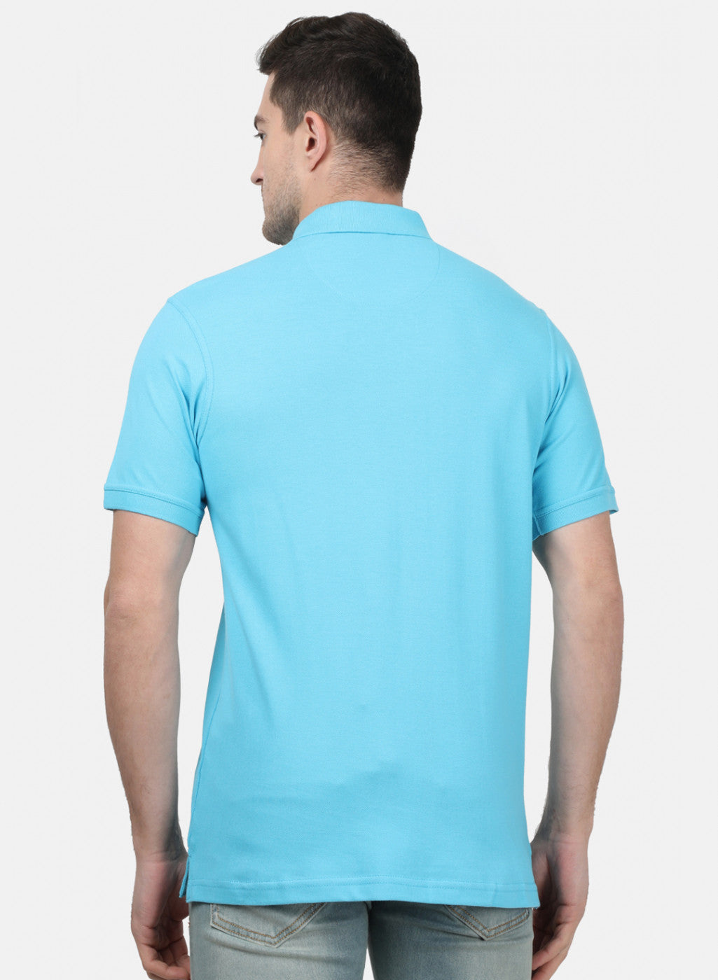 Mens Blue Plain T-Shirts