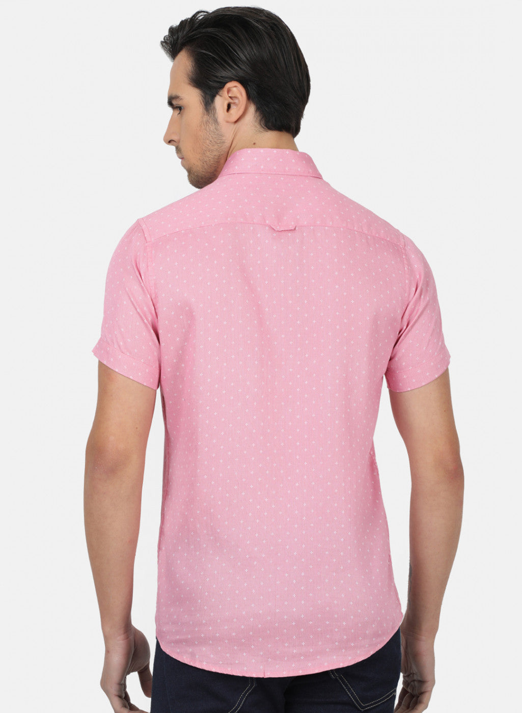 Men Pink Printed Shirts