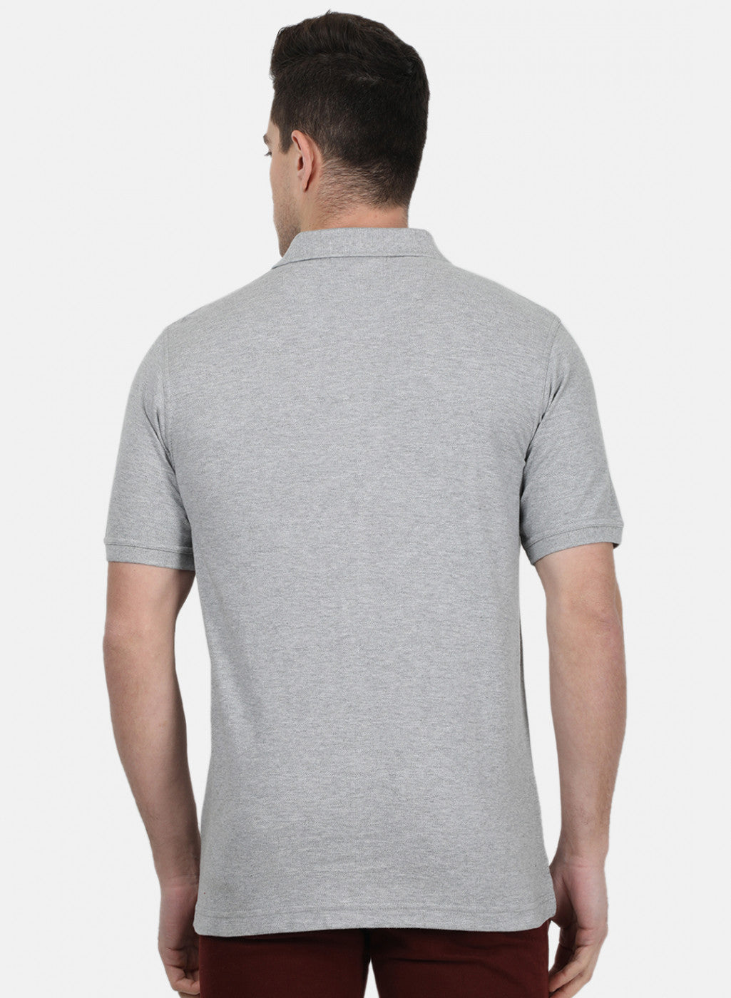 Mens Grey Plain T-Shirt