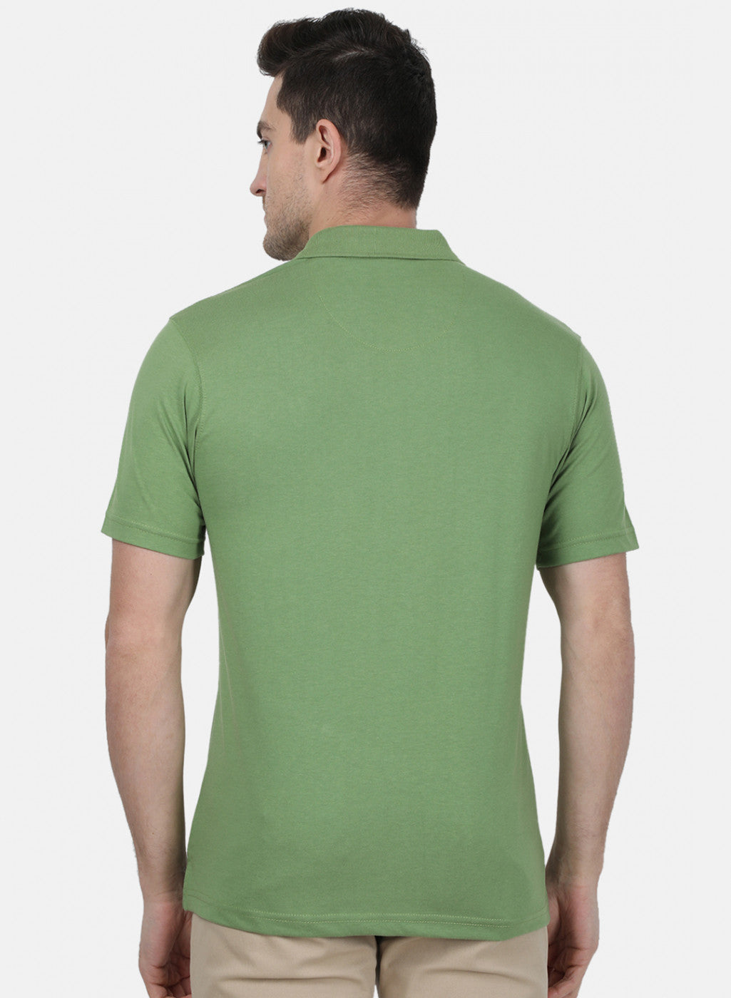 Mens Olive Plain T-Shirt