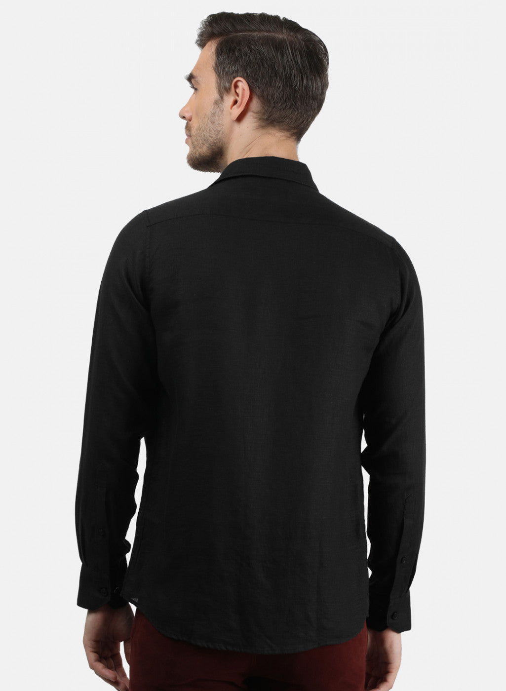 Men Black Solid Shirt