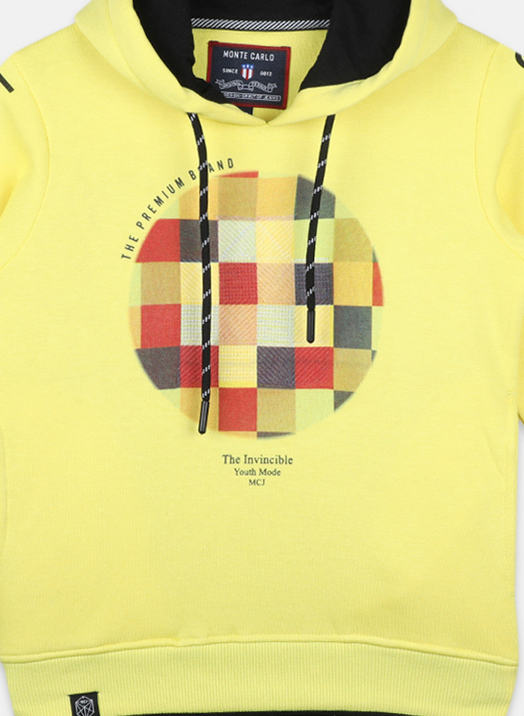 Boys Yellow Printed Sweatshirt