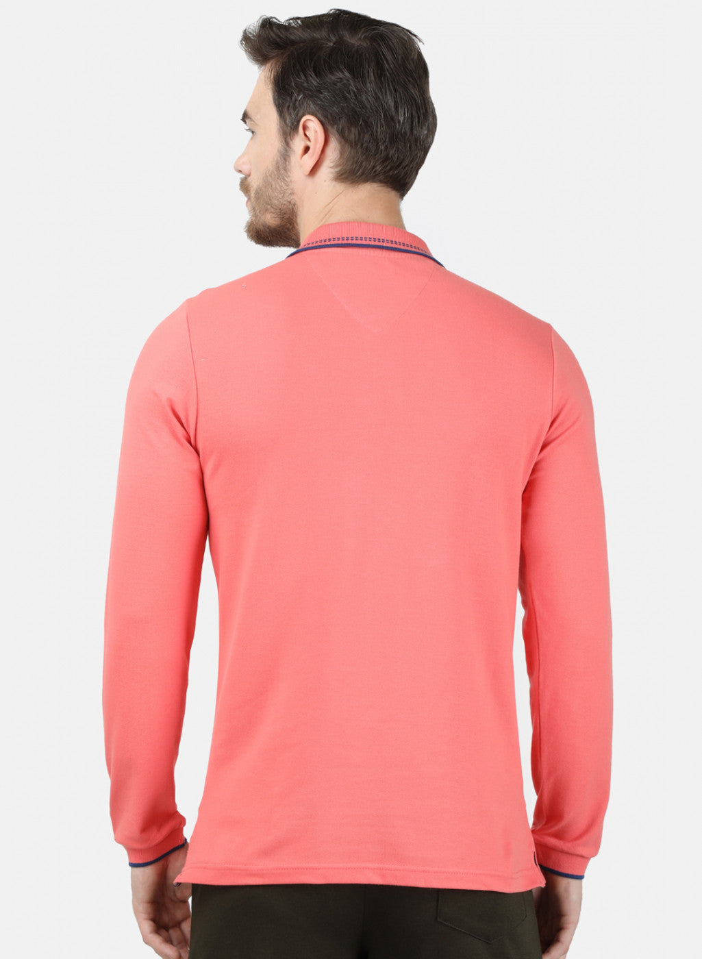 Mens Orange Plain T-Shirt