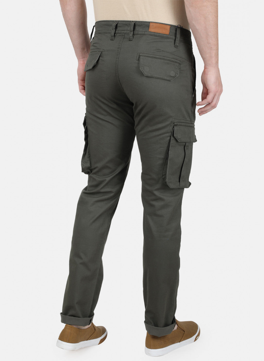 Mens Olive Slim Trouser