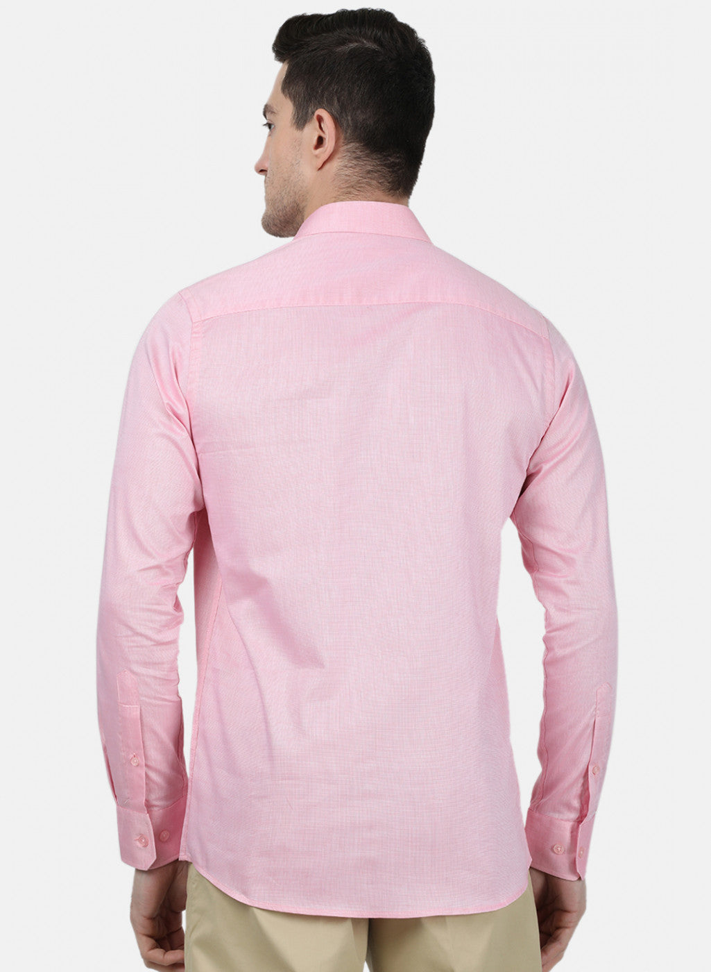 Mens Pink Printed Shirt