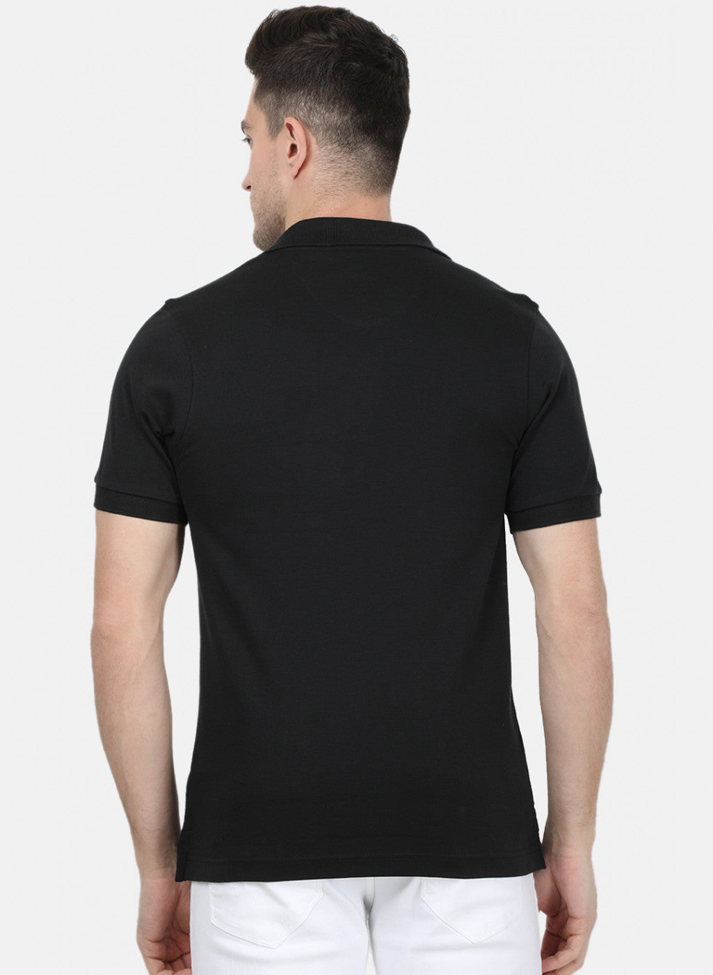 Mens Black Plain T-Shirt