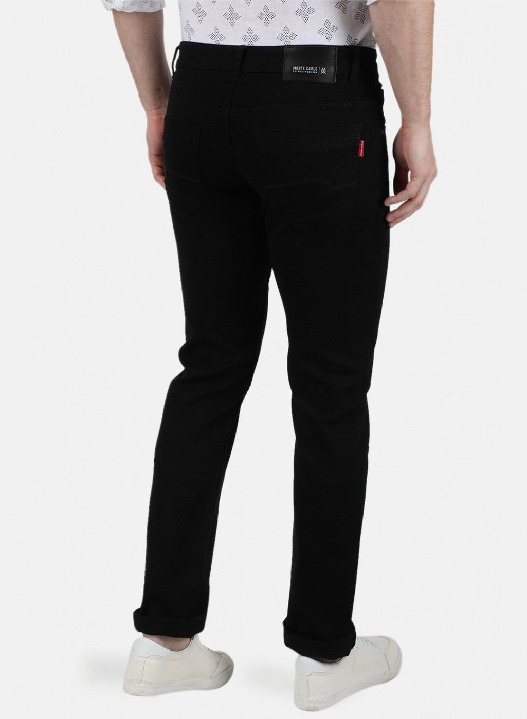 Mens Black Narrow Denim