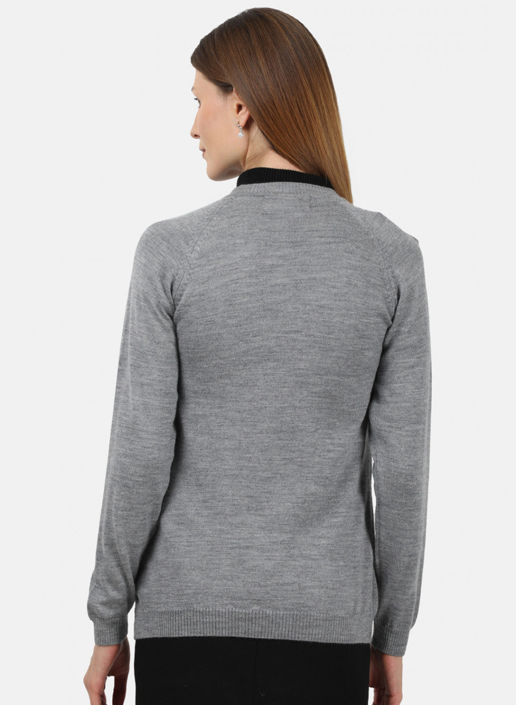 Women Grey Solid Cardigan