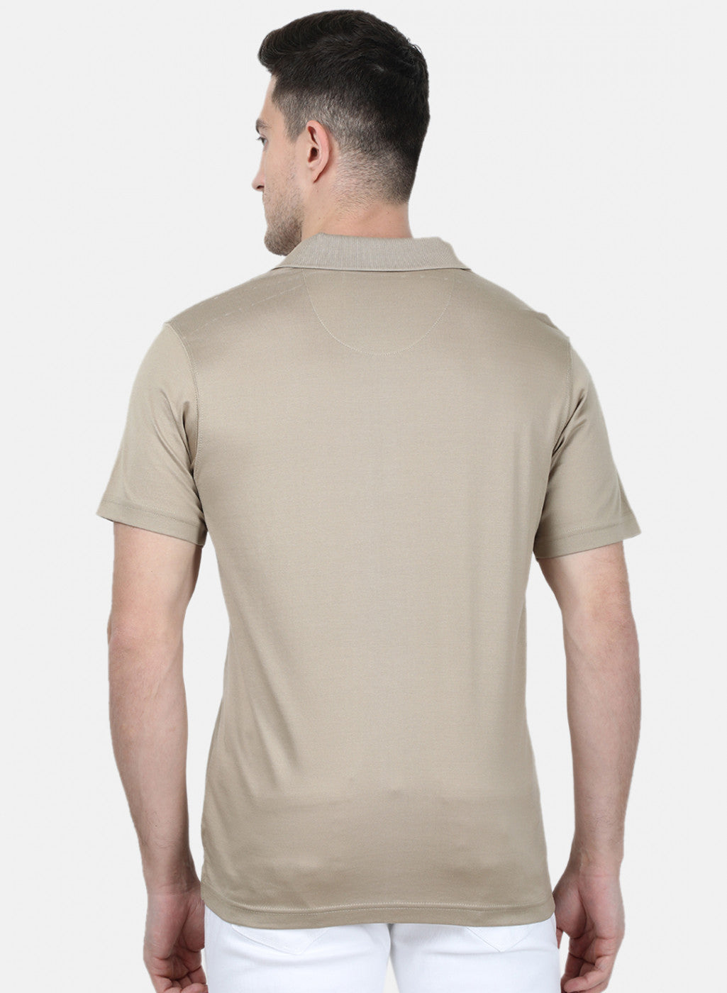 Mens Khaki Plain T-Shirt