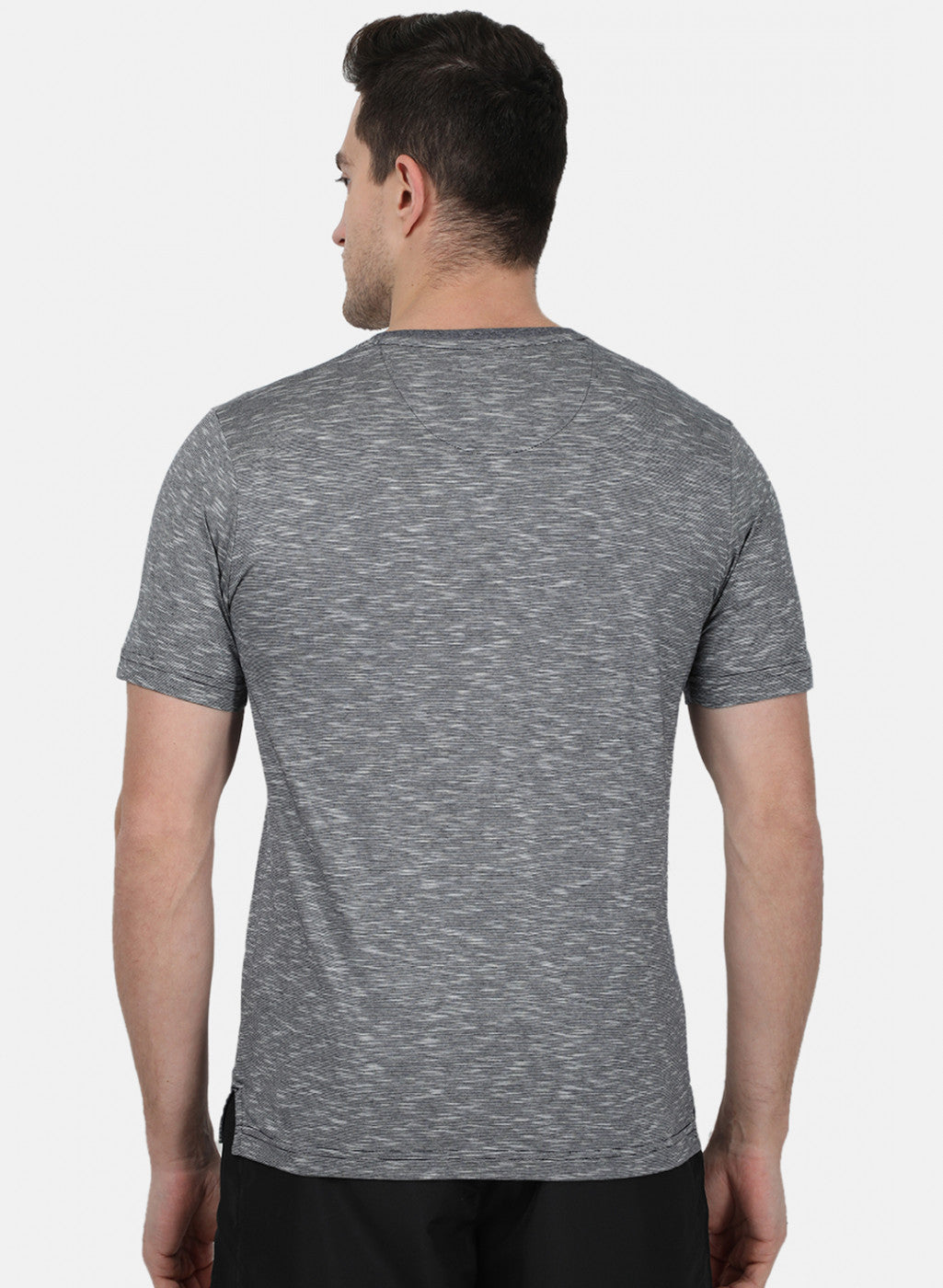 Mens Grey Stripe T-Shirt