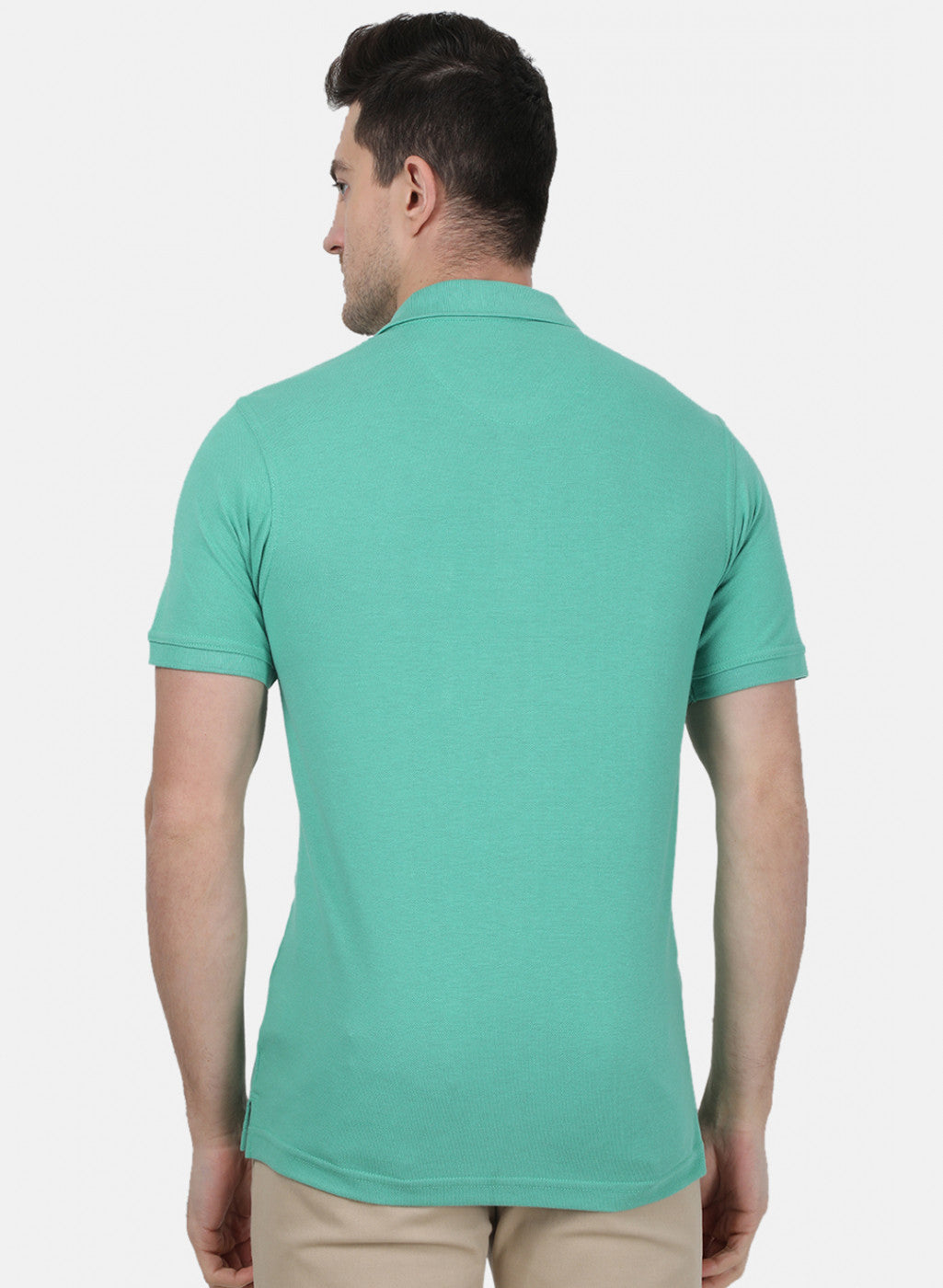 Mens Blue Plain T-Shirt