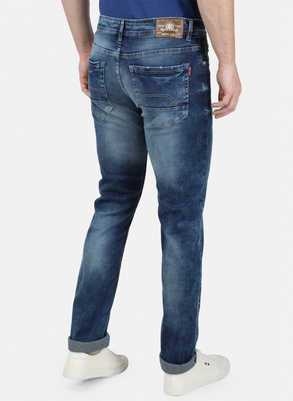 Mens Blue Narrow Denim