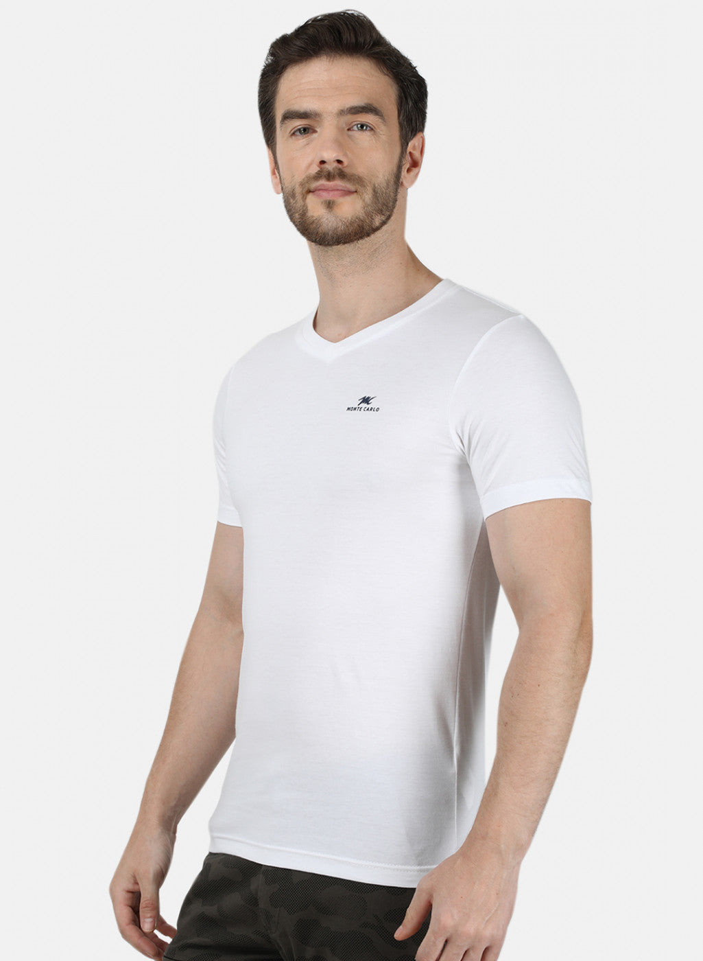 Mens Multi Color Plain T-Shirt