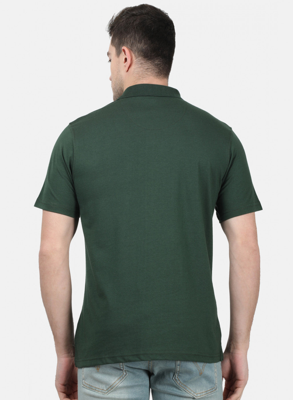 Mens Olive Plain T-Shirts