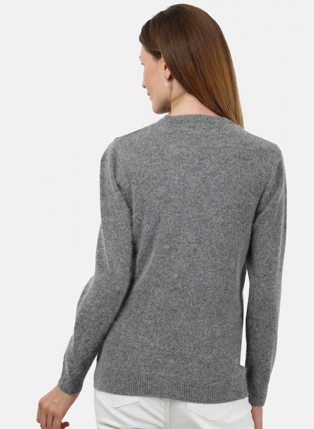 Women Grey Solid Cardigan