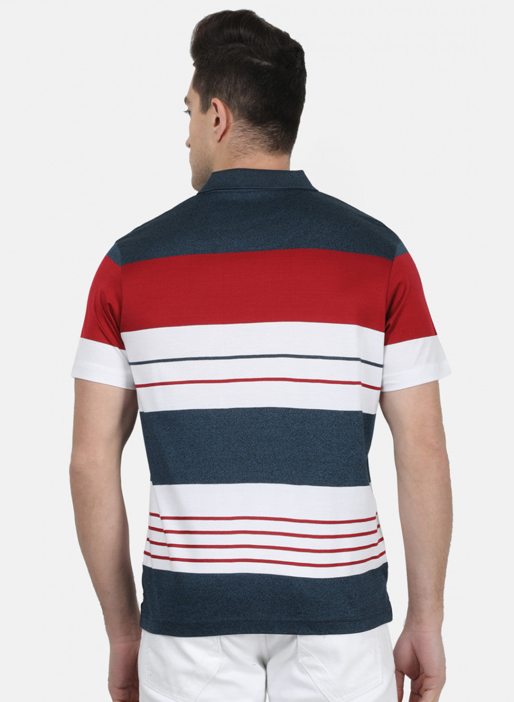 Mens Multi Color Stripe T-Shirt