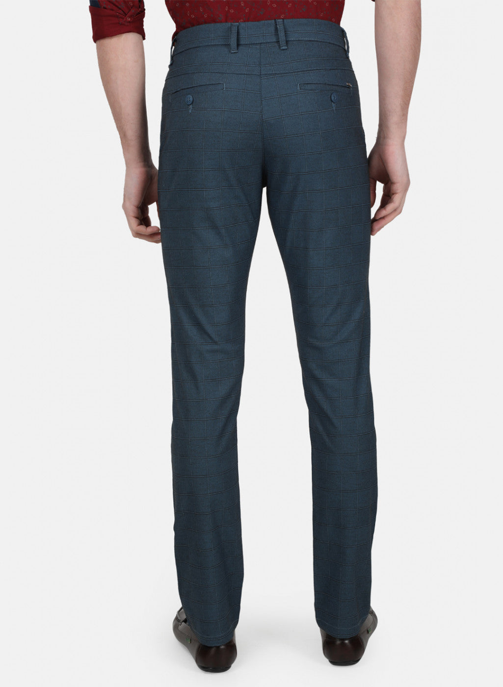 Mens Blue Smart Trouser