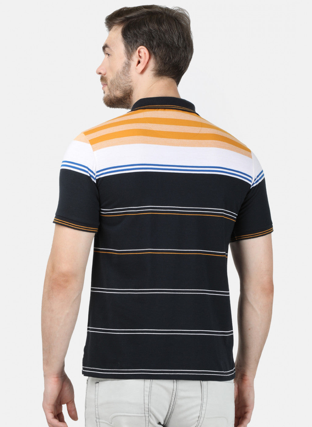 Mens Multi Color Stripe T-Shirt