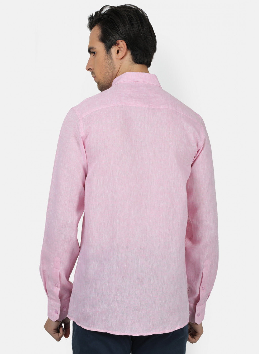 Men Pink Solid Shirts