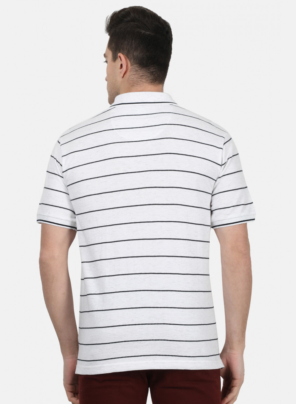 Mens White Stripe T-Shirt