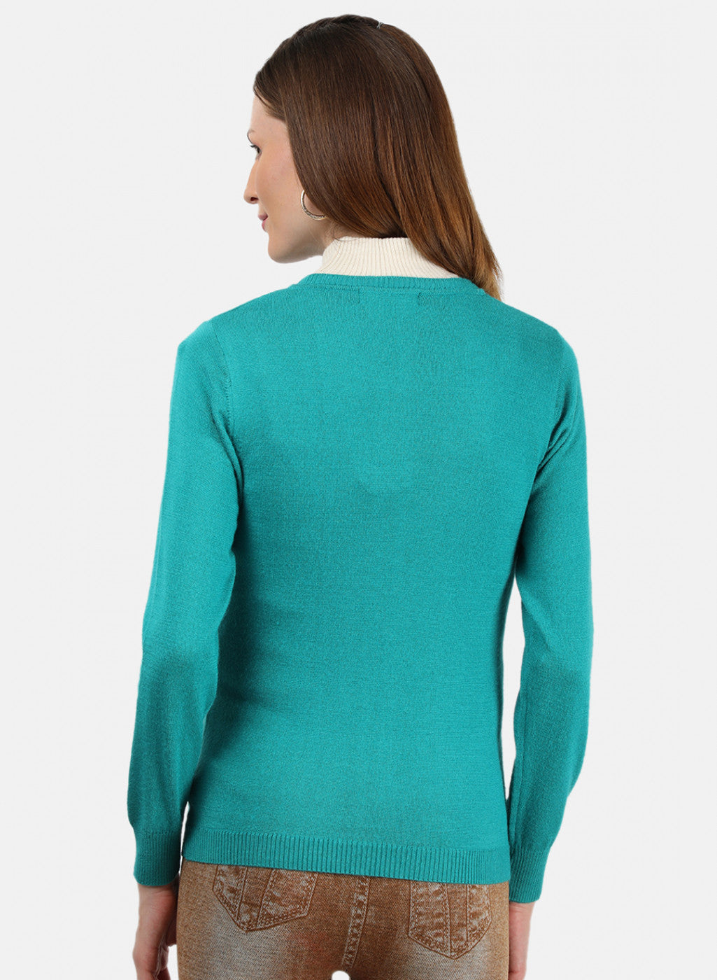 Women Light Green Solid Cardigan