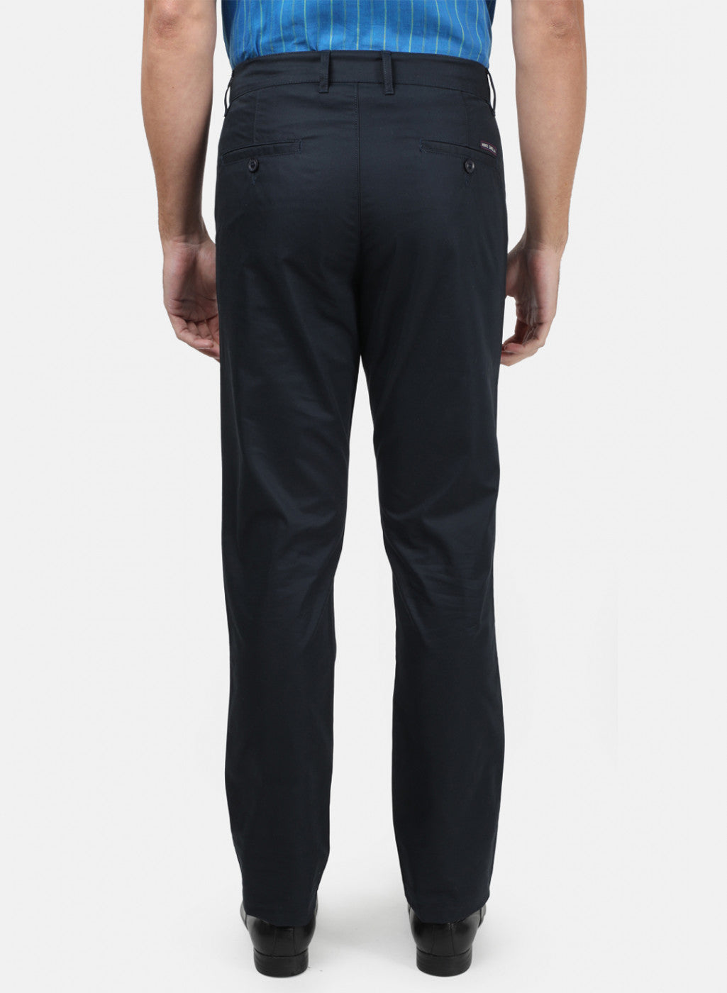 Men NAvy Blue Plain Trousers