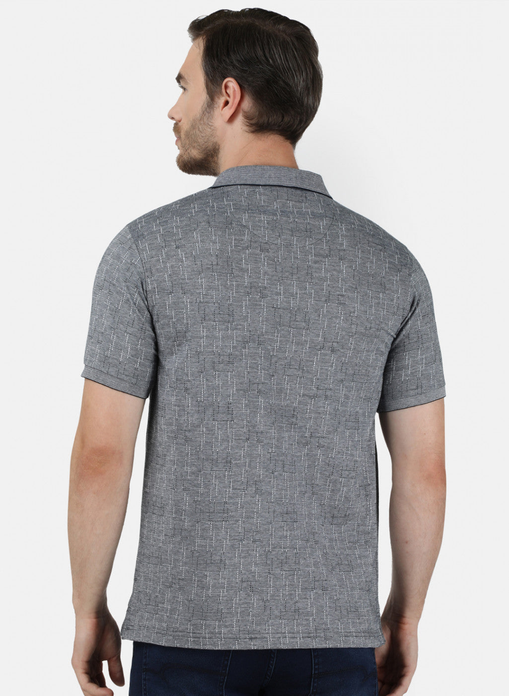 Mens Grey Stripe T-Shirt