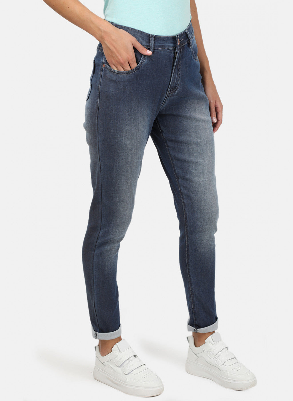 Womens Blue Slim Denim