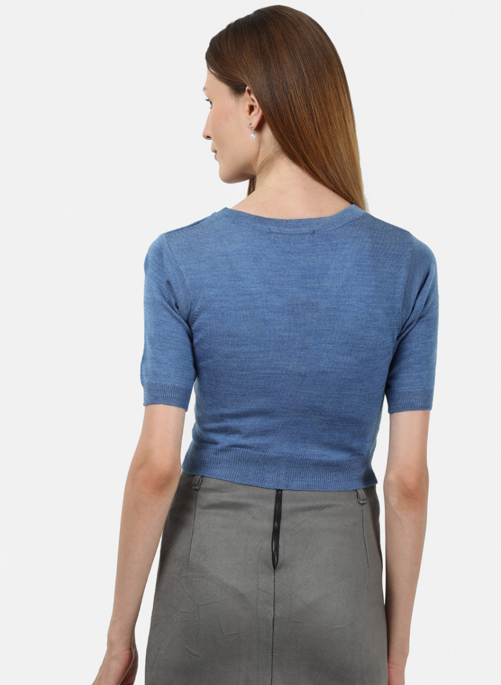 Women Blue Solid Blouse