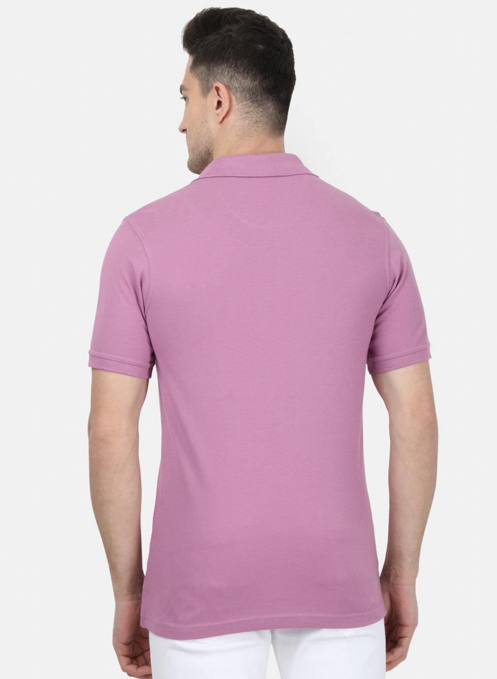 Mens Purple Plain T-Shirt