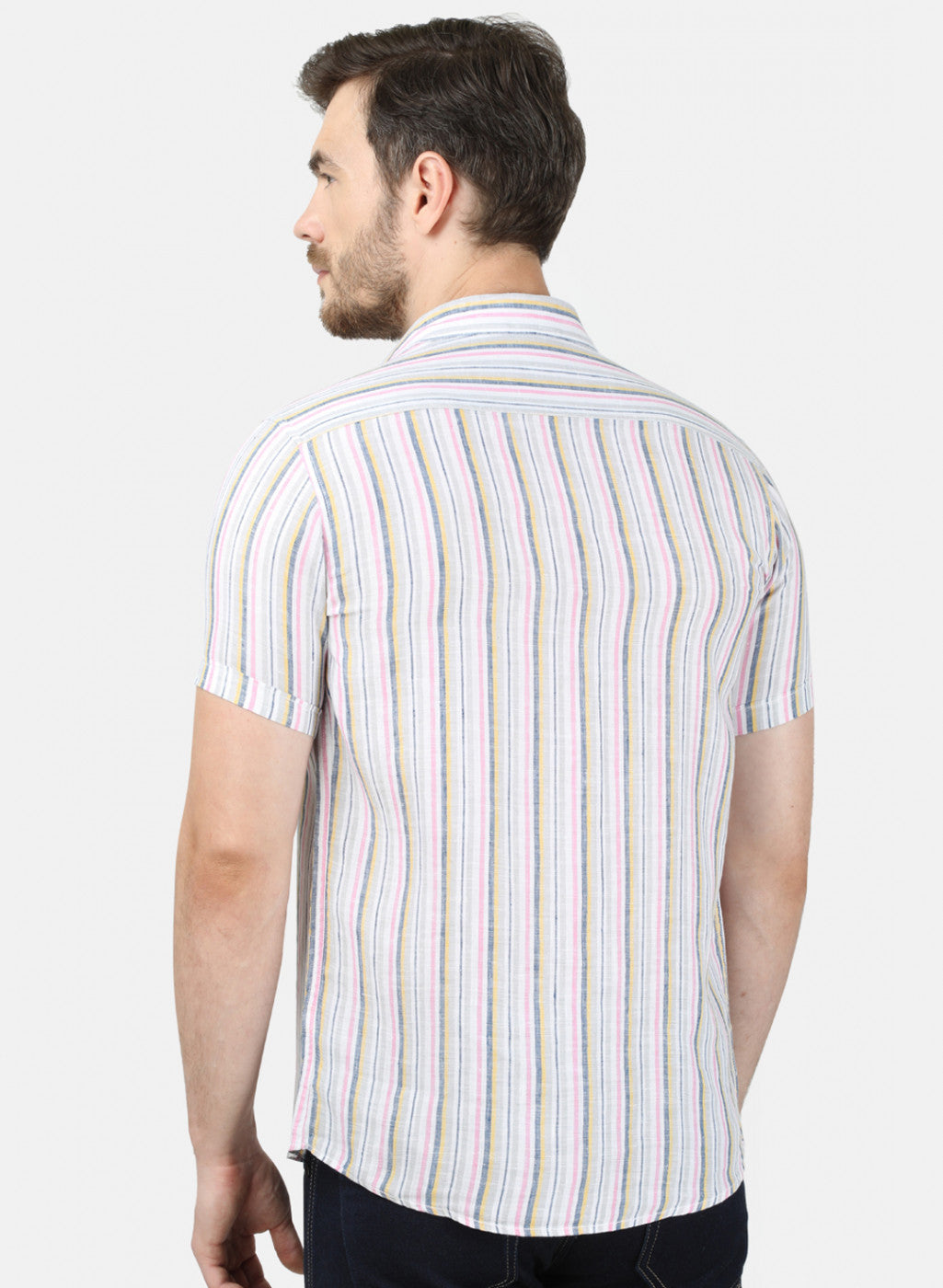 Mens Pink Stripe Shirt