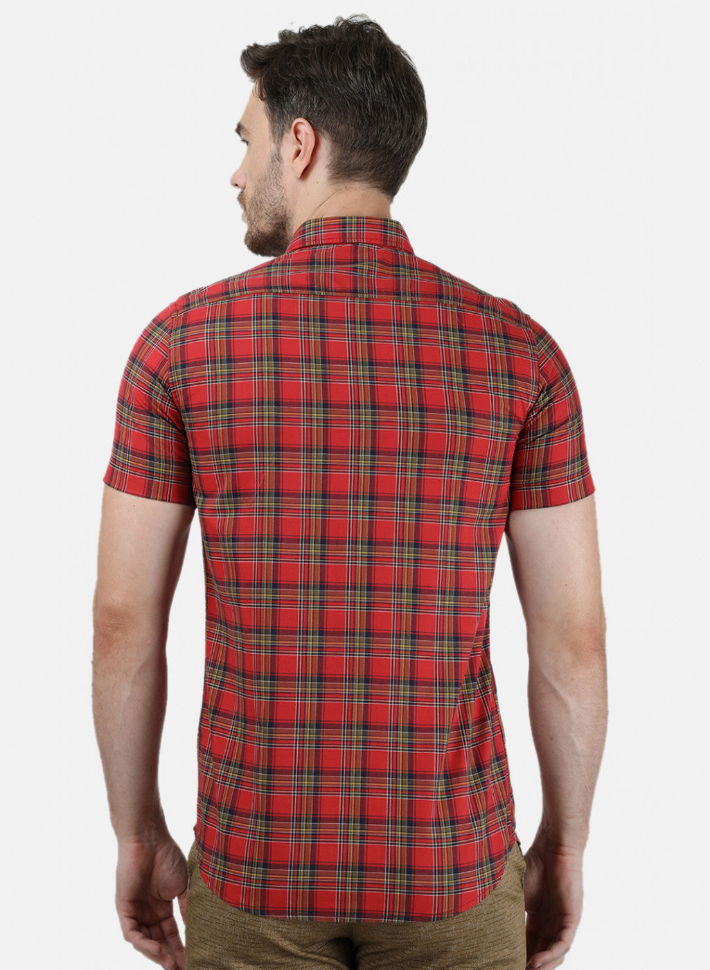 Mens Red Check Shirts