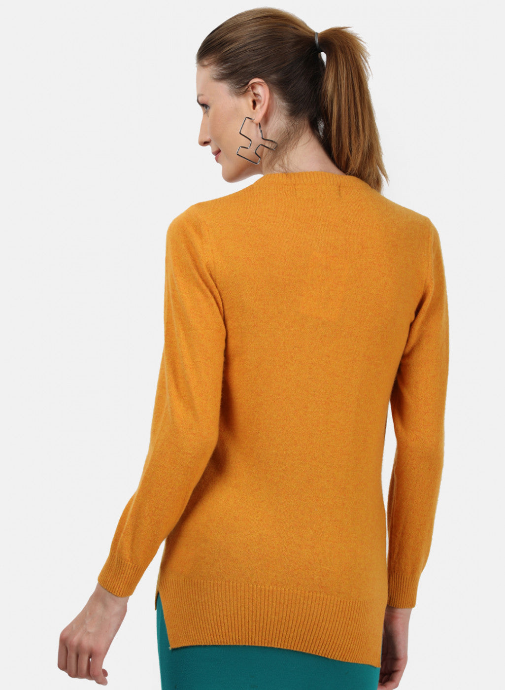 Women Yellow Solid Cardigan