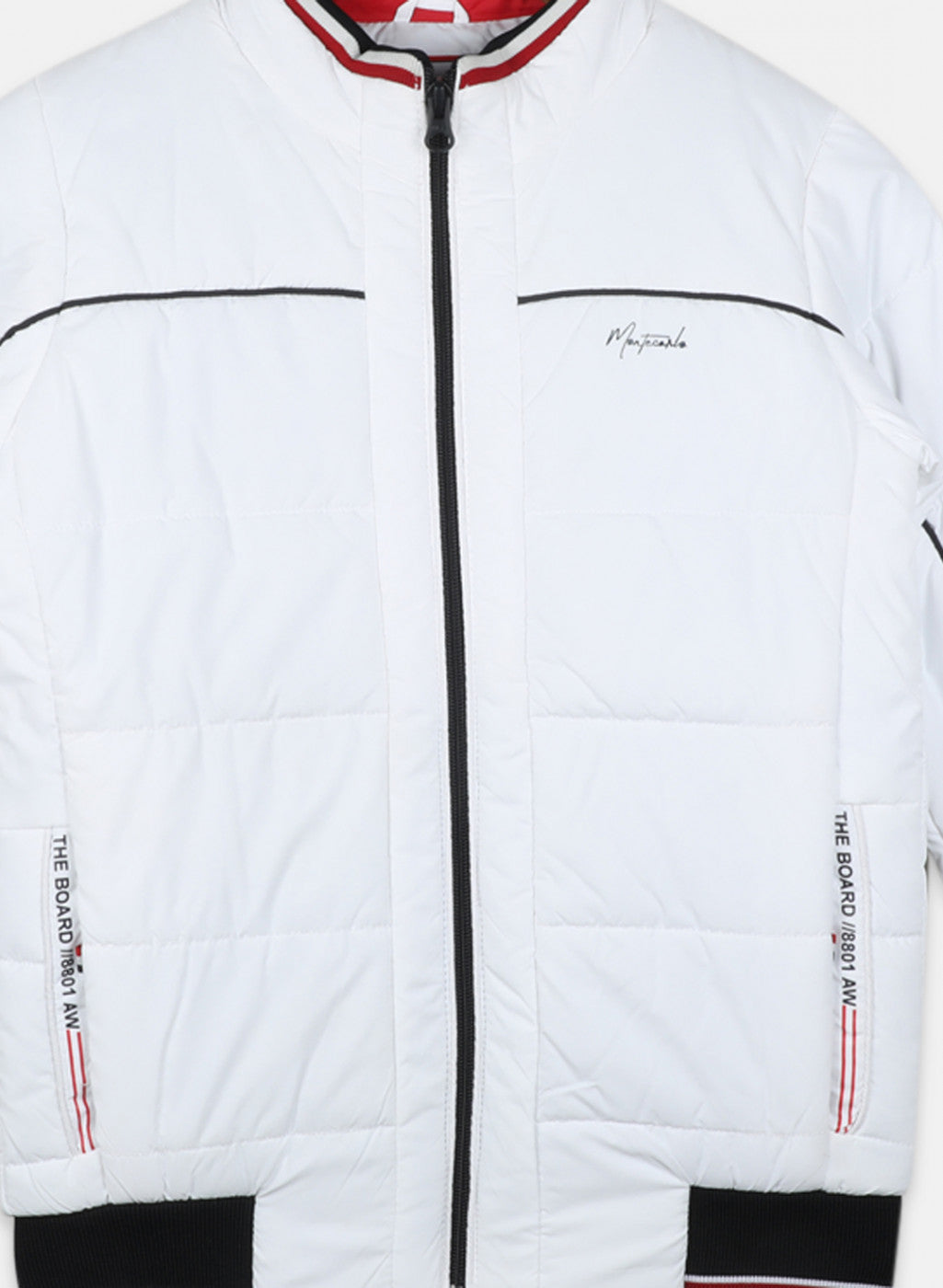 Boys White Plain Jacket