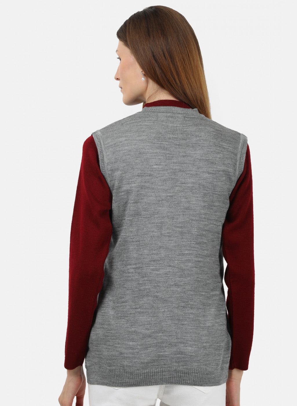 Women Grey Solid Cardigan