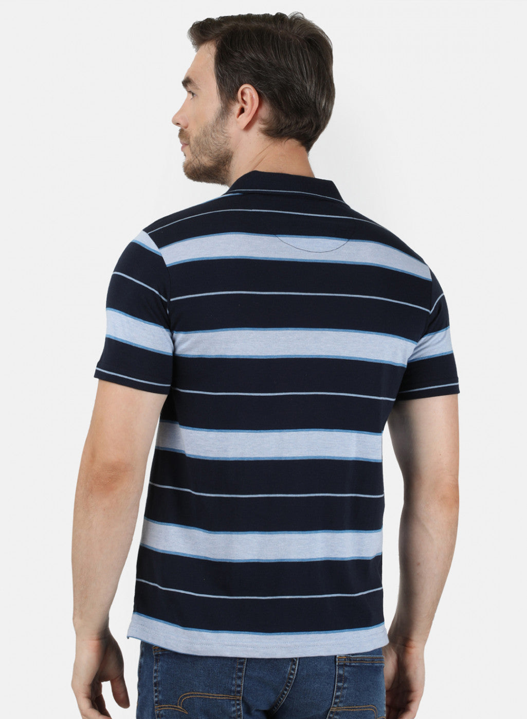 Mens NAvy Blue Stripe T-Shirt