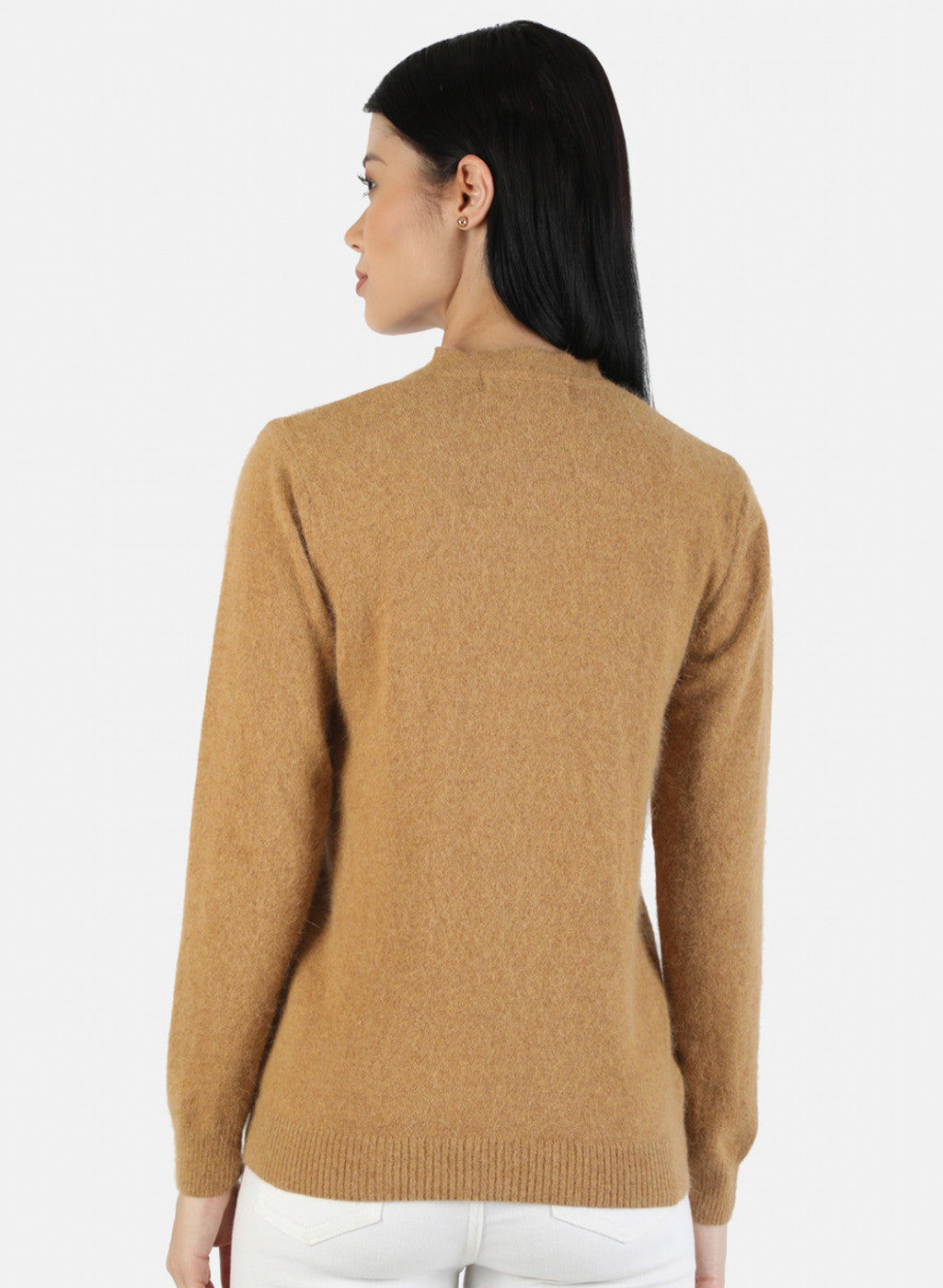 Women Brown Solid Cardigan