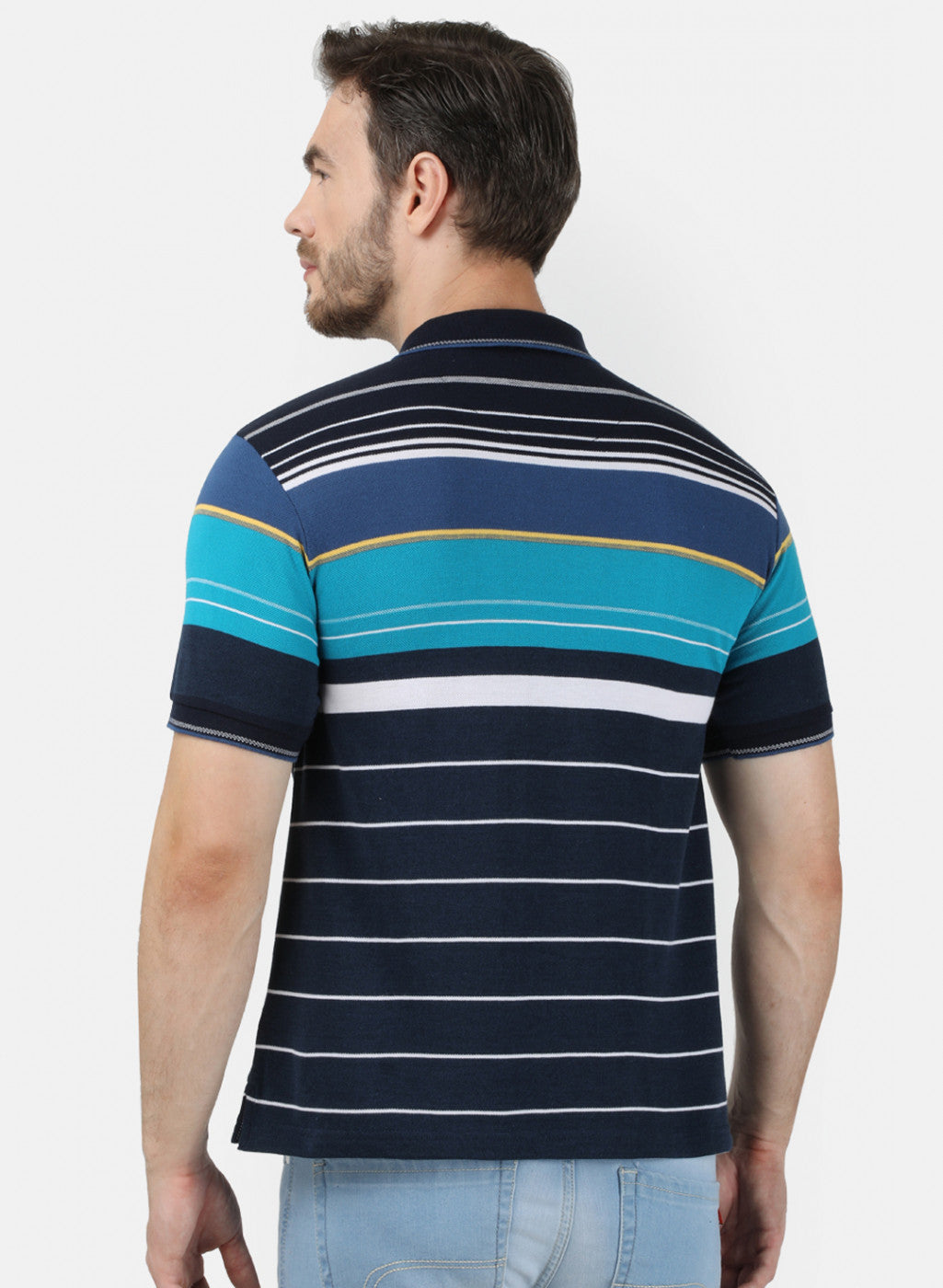 Mens Multicolor Stripe T-Shirt